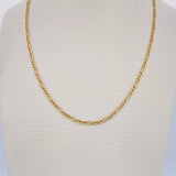 Figaro Chain 1.5gr / 19.7in / 18K Gold +1$