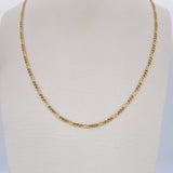 Figaro Chain 1.35gr / 17.7in / 18K Gold +1 &