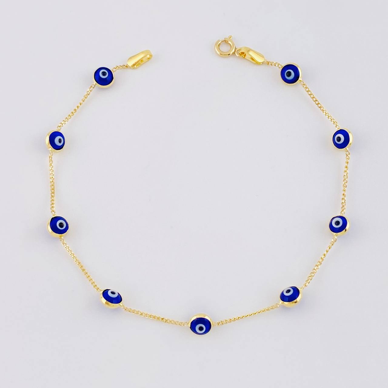 Bracelet Turkish Eye 2.2g / 7 1/2 in / 4.9mm Yellow Gold 18K