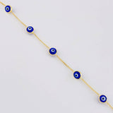 Bracelet Turkish Eye 2.2g / 7 1/2 in / 4.9mm Yellow Gold 18K