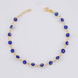 Bracelet Turkish Eye 2.7g / 7 1/4 in / 4.6mm Yellow Gold 18K