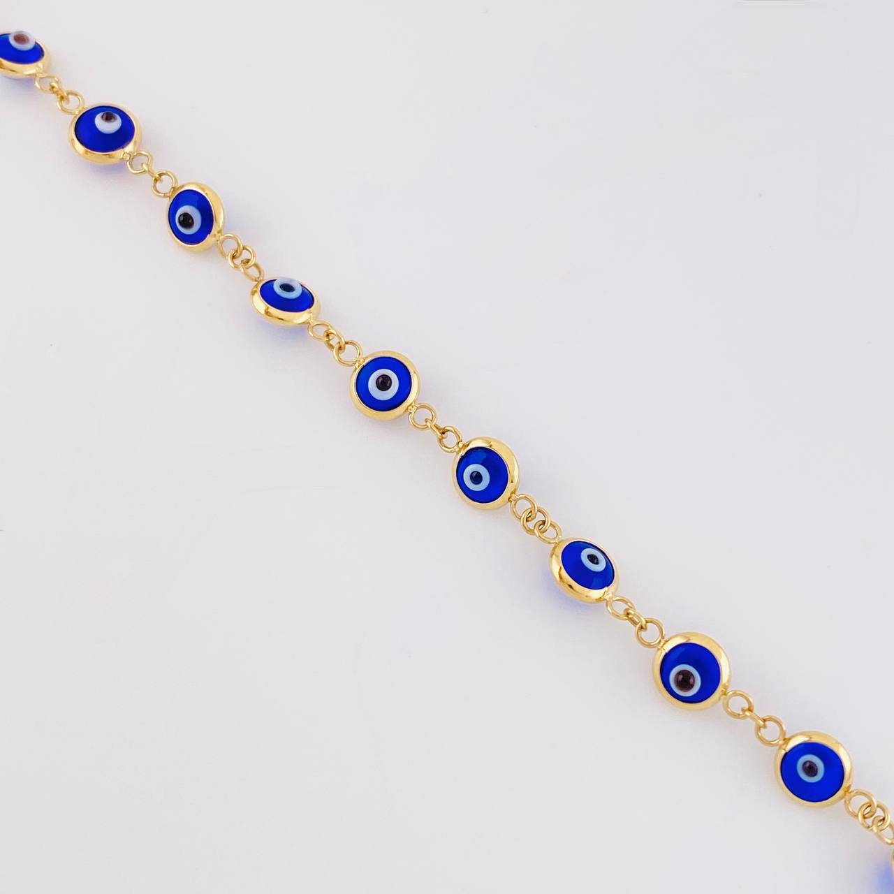 Bracelet Turkish Eye 2.7g / 7 1/4 in / 4.6mm Yellow Gold 18K