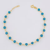 Bracelet Turkish Eye 2.85g / 7 1/2 in / 4.6mm Yellow Gold 18K