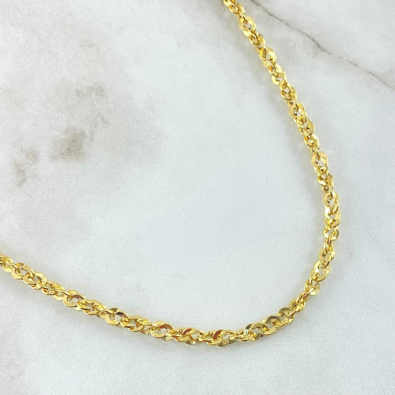 Rope Chain Roll-On 6.55gr / 23.6in / 18K Gold +3$