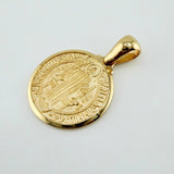 Saint Benedict Pendant 4.8gr / 1 1/4 in / Yellow Gold 18K