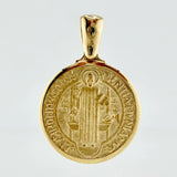 Saint Benedict Pendant 4.8gr / 1 1/4 in / Yellow Gold 18K