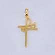 Faith Pendant 1.3gr / 1 1/2 in / Yellow Gold 18K