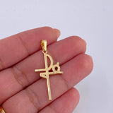 Faith Pendant 1.3gr / 1 1/2 in / Yellow Gold 18K