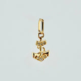 Dije Ancla 0.35gr / 1/2 in / Oro Amarillo 18K