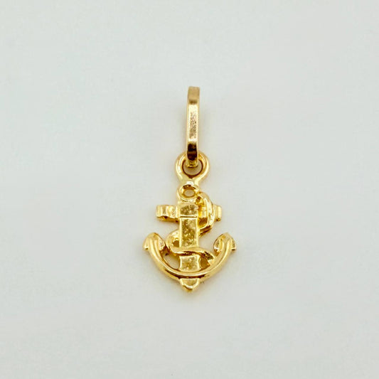 Dije Ancla 0.3gr / 1/2 in / Oro Amarillo 18K