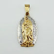 Dije Virgen Guadalupe 2.3gr / 1 1/4 in / Dos Oros Amarillo Blanco 18K