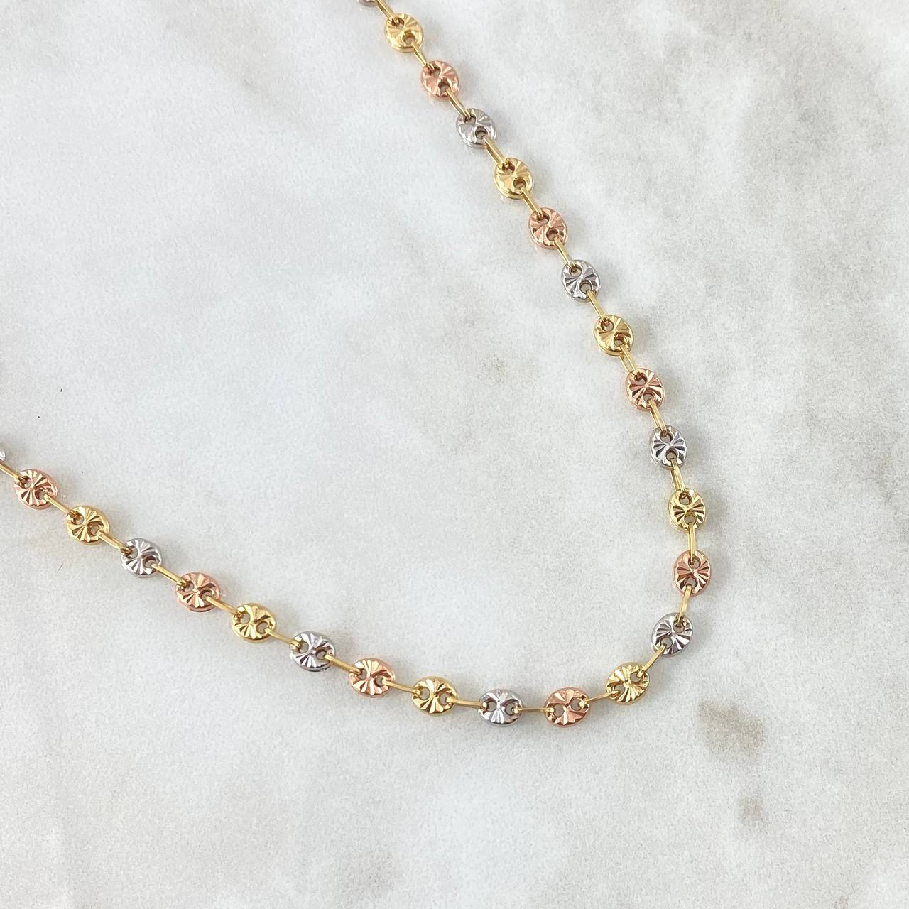 GC Chain 7.7gr / 60cm / 3.1mm Diamond Cut Tres Oros 18K