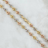 Cadena GC 10.45gr / 50cm / 4.6mm Diamantada Tres Oros 18K *
