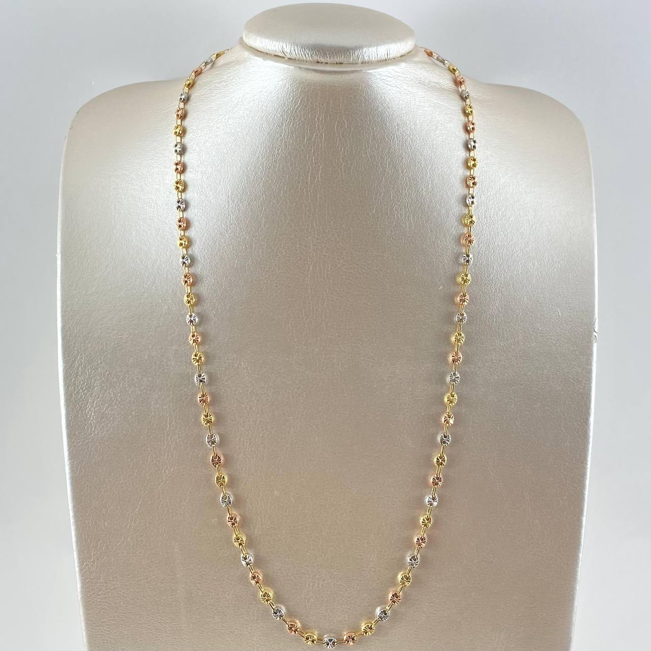 GC Chain 7.7gr / 60cm / 3.1mm Diamond Cut Tres Oros 18K