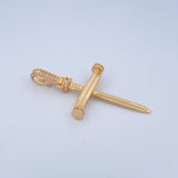 Dije Cruz Clavo 4gr / 4.8cm / Oro Amarillo 18K $