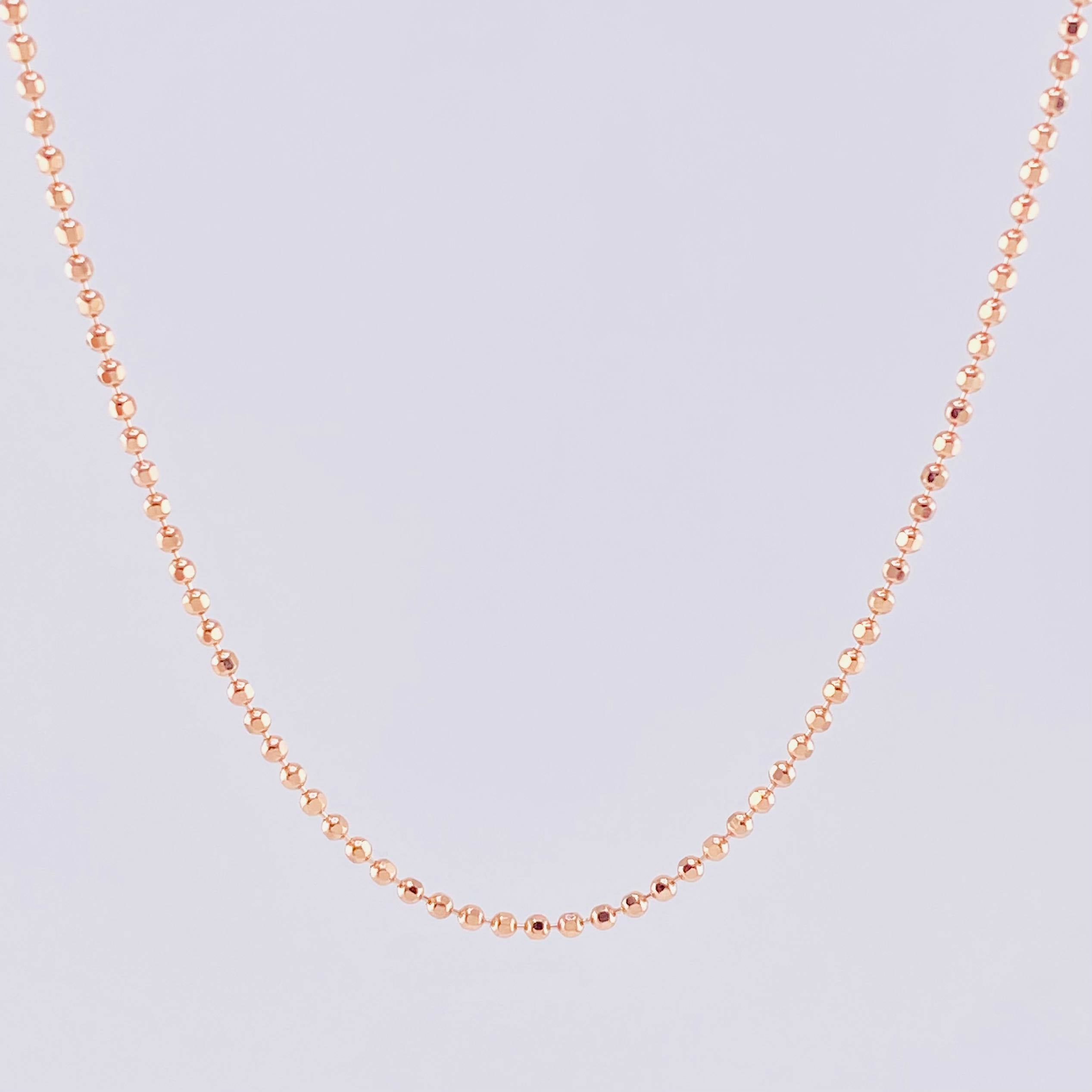 Cadena Militar 5.35g / 24 in / 1.45mm Oro Rosa 18K