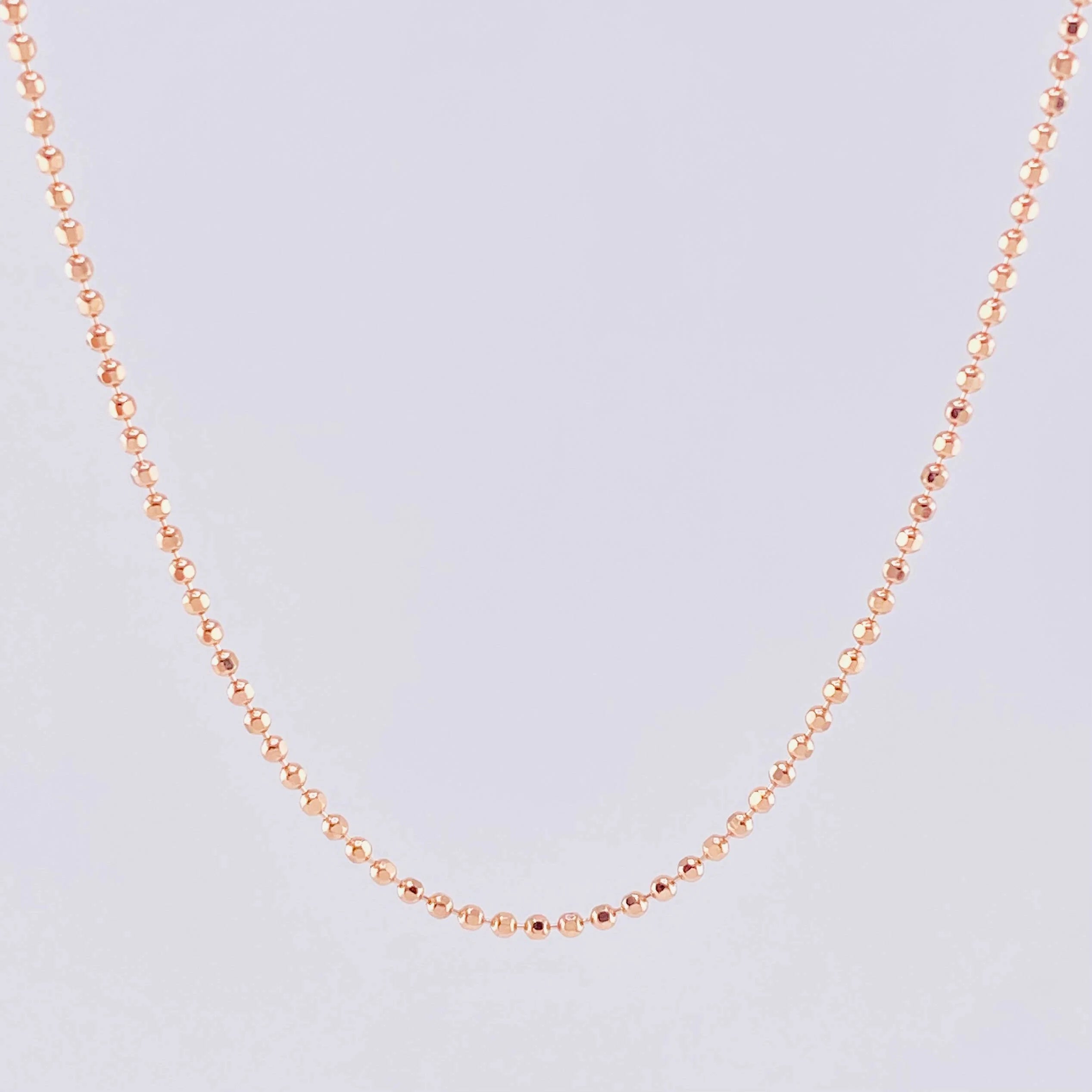 Cadena Militar 5.3g / 24 in / 1.4mm Oro Rosa 18K