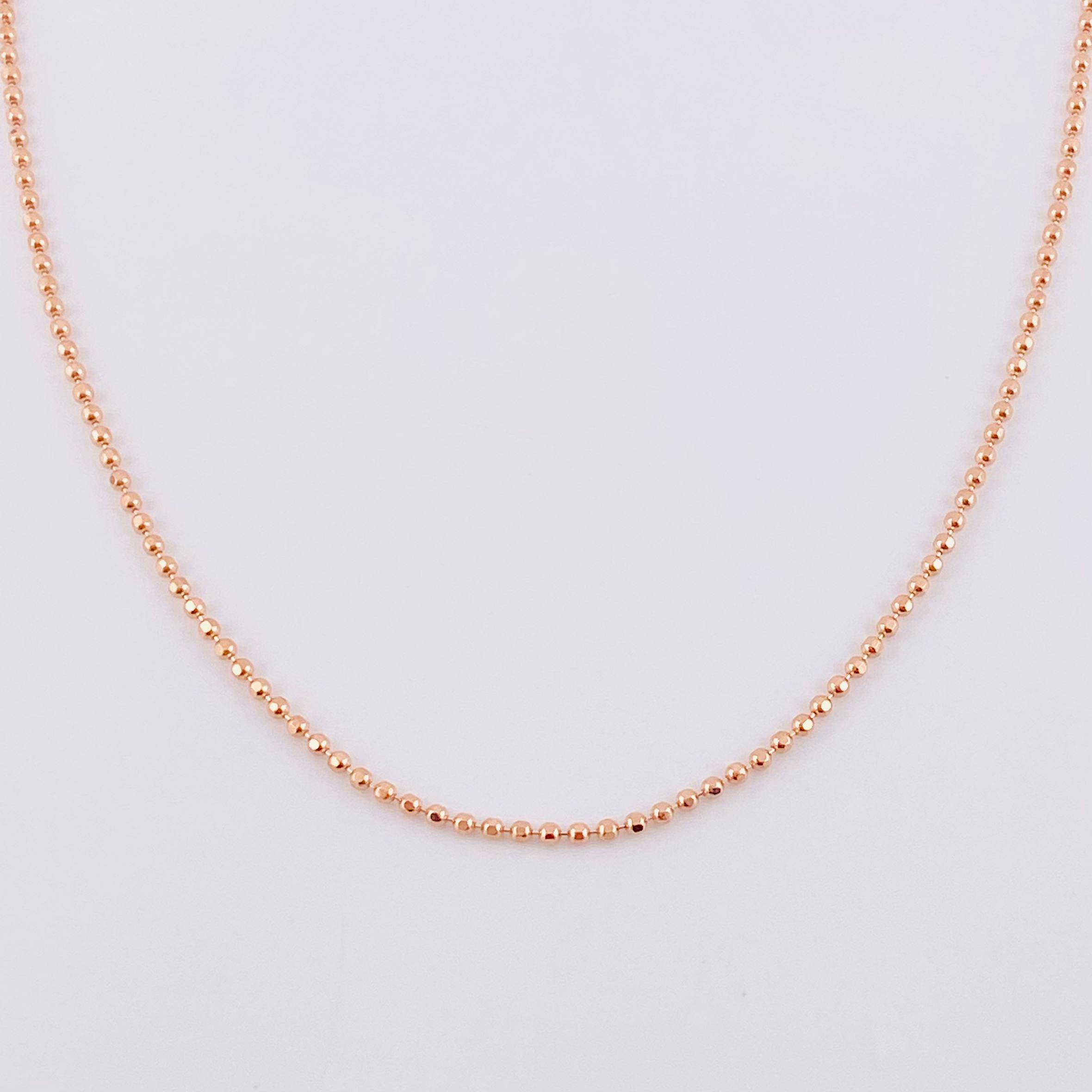 Cadena Militar 5.35g / 24 in / 1.45mm Oro Rosa 18K