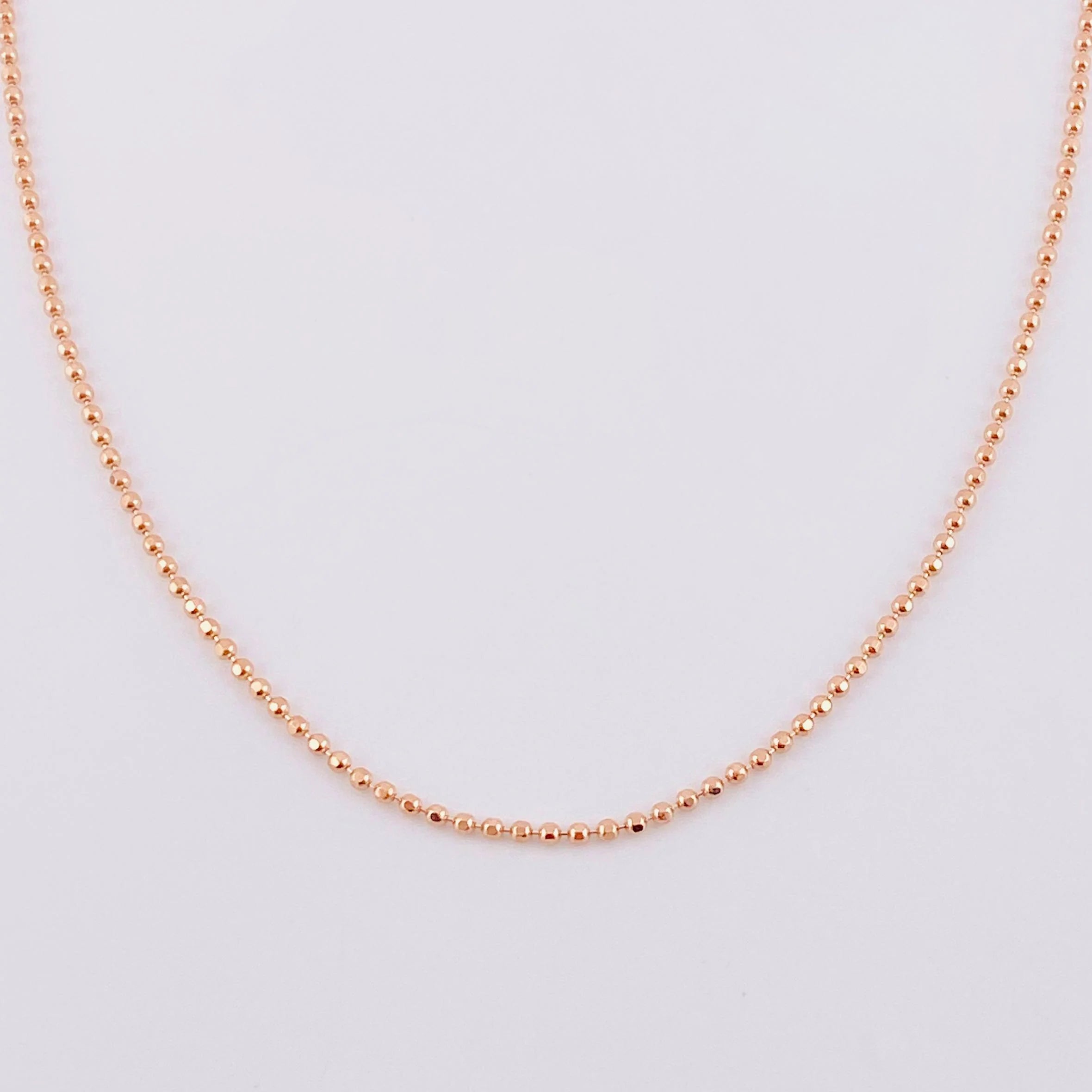 Cadena Militar 5.3g / 24 in / 1.4mm Oro Rosa 18K