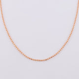 Cadena Militar 5.5g / 24 in / 1.45mm Oro Rosa 18K
