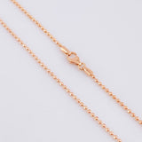 Cadena Militar 5.5g / 24 in / 1.45mm Oro Rosa 18K