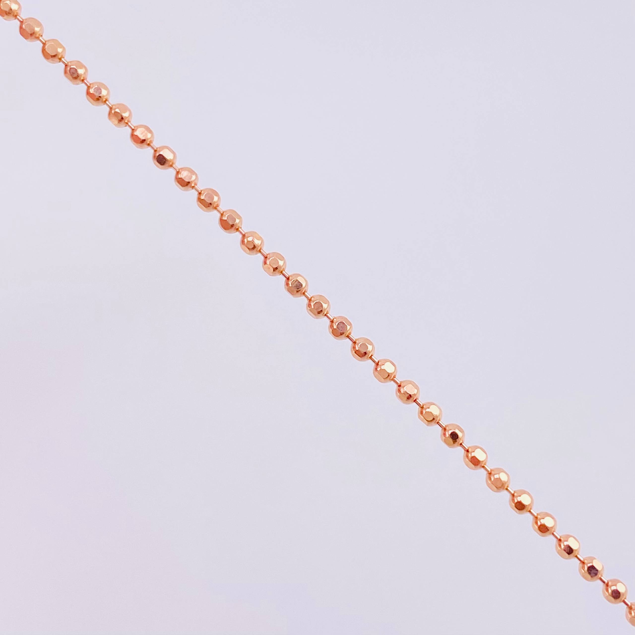 Cadena Militar 5.5g / 24 in / 1.45mm Oro Rosa 18K