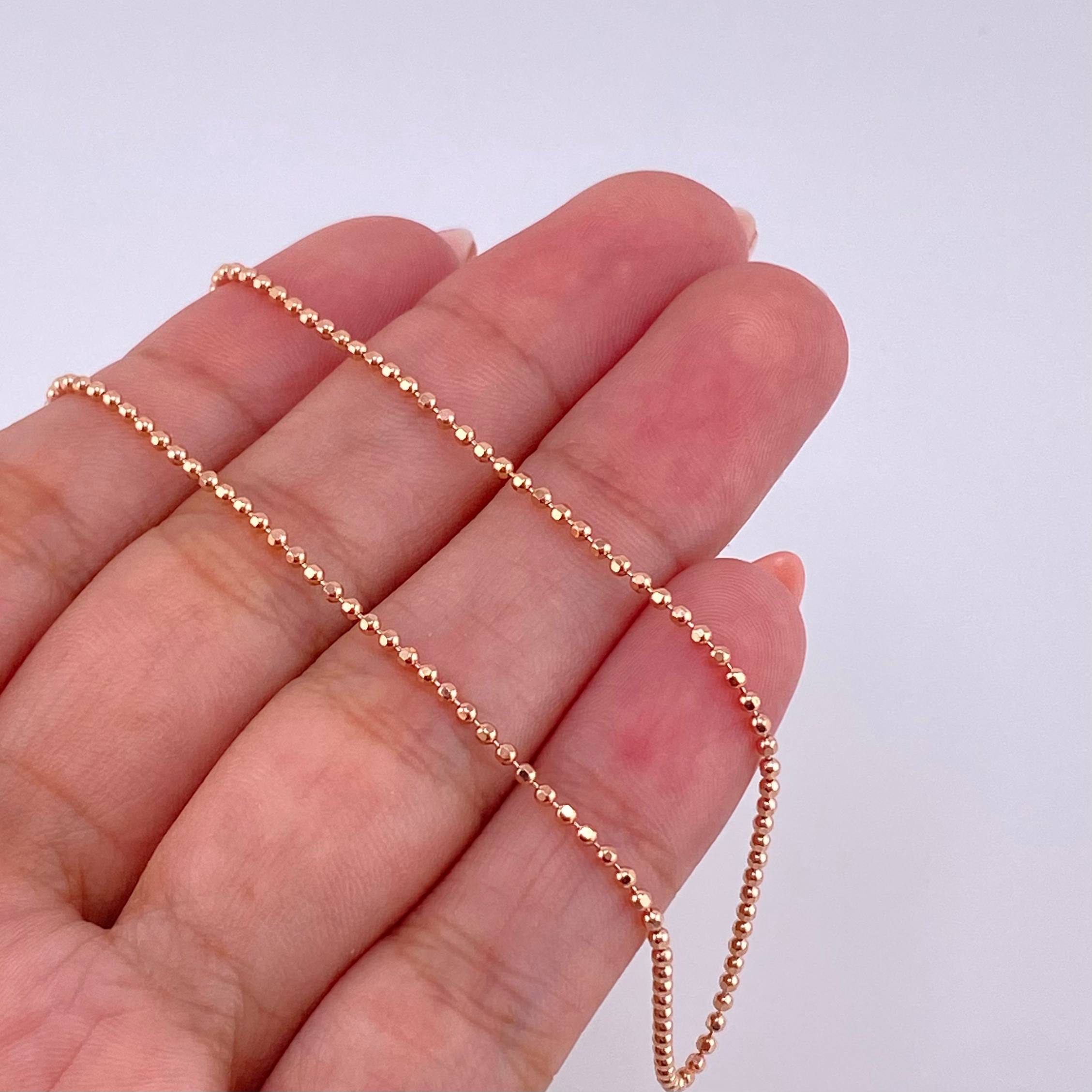 Military Chain 5.5g / 24 in / 1.45mm 18K Rose Gold