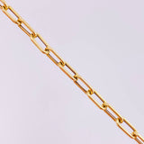 Paperclip Bracelet 2.1g / 8 3/4 in / 3.5mm 18K Yellow Gold
