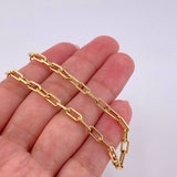 Paperclip Bracelet 2.1g / 8 3/4 in / 3.5mm 18K Yellow Gold