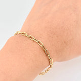 Paperclip Bracelet 2.1g / 8 3/4 in / 3.5mm 18K Yellow Gold