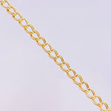 Cuban Links Bracelet Double 2.5g / 7 1/4 in / 4.5mm Yellow Gold 18K