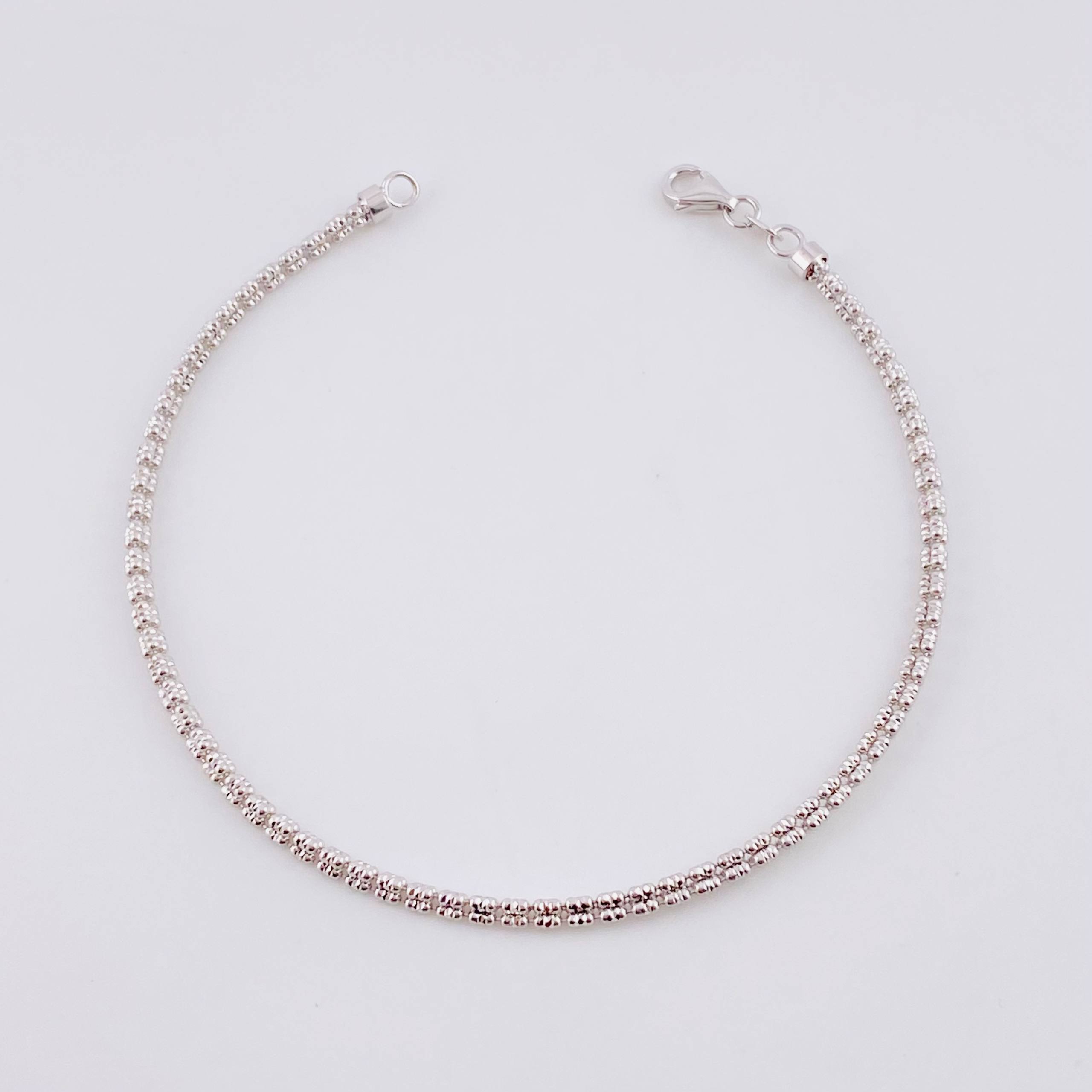 Pulso Ice 4.35g / 8 in / 1.45mm Oro Blanco 18K