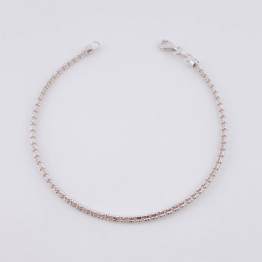 Bracelet Ice 4.35g / 8 in / 1.45mm White Gold 18K