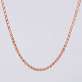 Cadena Ice 12.7g / 24 in / 2.3mm Dos Oros Blanco Rosa 18K