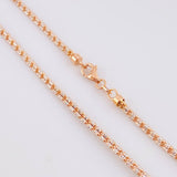 Cadena Ice 12.7g / 24 in / 2.3mm Dos Oros Blanco Rosa 18K