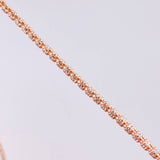 Cadena Ice 12.7g / 24 in / 2.3mm Dos Oros Blanco Rosa 18K