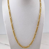 Cadena Figaro 10gr / 60cm / 3.7mm Oro Amarillo +0 18K &