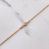 Military Chain 5.35gr / 60cm / 1.1mm Diamond Cut Rose Gold +3 18K &