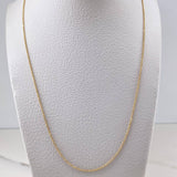Military Chain 2.7gr / 60cm / 0.7mm Diamond Cut Yellow Gold +3 18K &