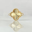 Charm Clover 2gr / 0.8in / Bordered 18K Gold ©