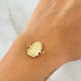 Herraje Virgen Guadalupe 1gr / 1.7cm / Silueta Oro Amarillo 18K *