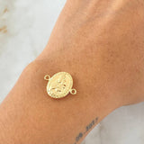 Charm Virgen Del Carmen 1gr / 0.7in / Die-cut 18K Gold