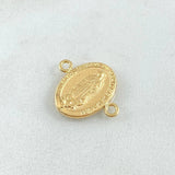 Charm Virgin Guadalupe 0.75gr / 0.7in / Oval-Stamped 18K Gold ©