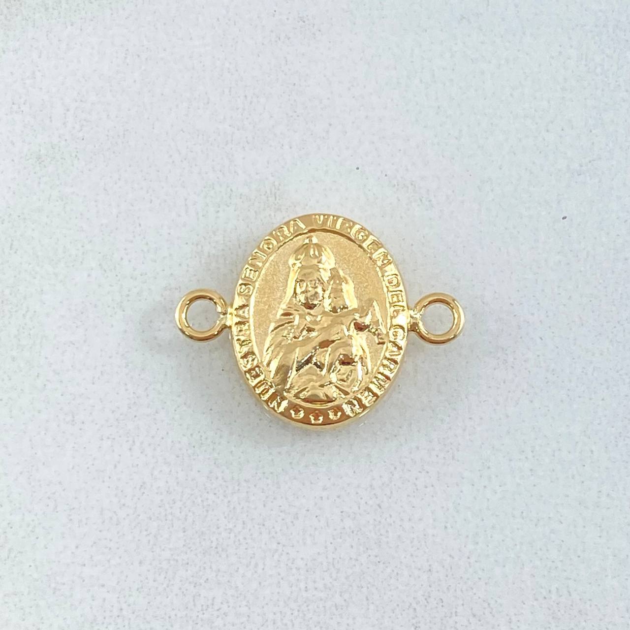 Herraje Virgen Del Carmen 0.85gr / 1.7cm / Troquelado Oro Amarillo 18K