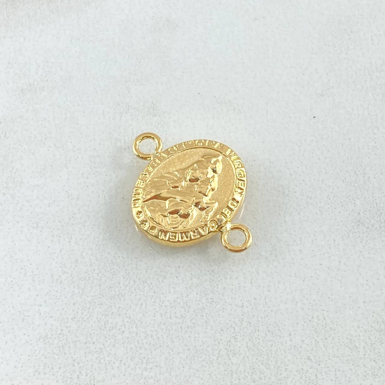 Herraje Virgen Del Carmen 0.85gr / 1.7cm / Troquelada Oro Amarillo 18K ©