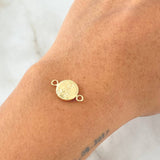 Herraje San Judas 0.6gr / 1.7cm / Troquelado Oro Amarillo 18K ©
