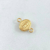 Herraje Virgen Guadalupe 0.45gr / 1/2 in / Oro Amarillo 18K *
