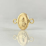 Charm Rosa Mystica Virgin 0.45gr / 0.6in / Die-cut 18K Gold ©