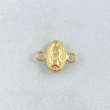 Herraje Virgen Guadalupe 0.4gr / 1.3cm / Troquelada Oro Amarillo 18K ©
