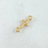 Plain Cross Charm 0.15 g / 1/2 in 18K Yellow Gold